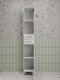 Style Line Шкаф пенал Эко Стандарт 30 белый – фотография-3